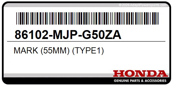 Honda 86102-MJP-G50ZA Mark (55Mm) (Type1)