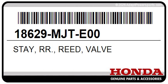 Honda 18629-MJT-E00 Stay, Rr., Reed, Valve