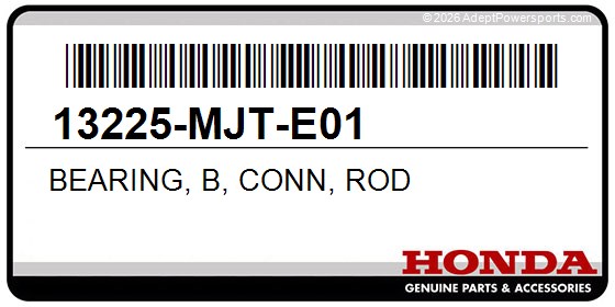 Honda 13225-MJT-E01 Bearing, B, Conn, Rod