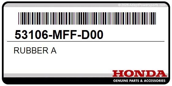 Honda 53106-MFF-D00 Rubber A
