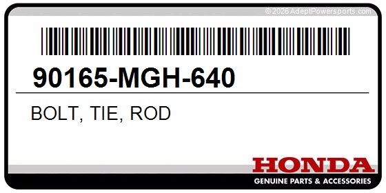 Honda 90165-MGH-640 Bolt, Tie, Rod