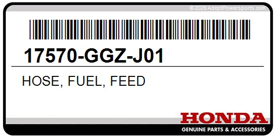 Honda 17570-GGZ-J01 Hose, Fuel, Feed