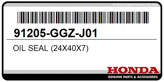 Honda 91205-GGZ-J01 Oil Seal (24X40x7)