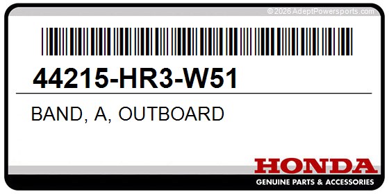 Honda 44215-HR3-W51 Band, A, Outboard