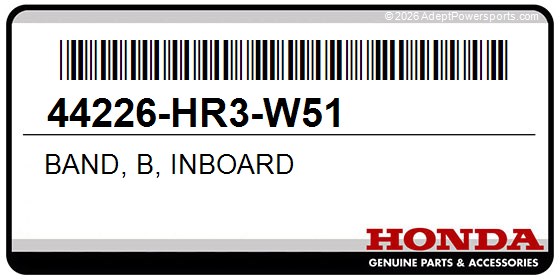 Honda 44226-HR3-W51 Band, B, Inboard