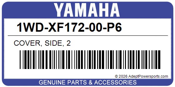 Yamaha 1WD-XF172-00-P6 Cover, Side, 2