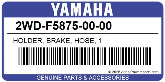 Yamaha 2WD-F5875-00-00 Holder, Brake, Hose, 1