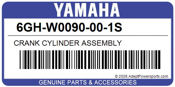 Yamaha 6GH-W0090-00-1S Crank Cylinder Assembly