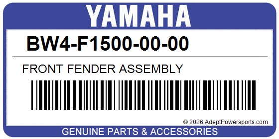 Yamaha BW4-F1500-00-00 Front Fender Assembly