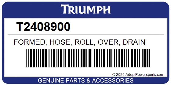 Triumph T2408900 Formed, Hose, Roll, Over, Drain