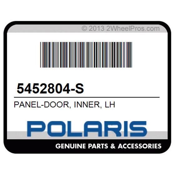 Polaris 5452804-S Panel-Door, Inner, Lh