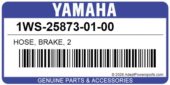 Yamaha 1WS-25873-01-00 Hose, Brake, 2