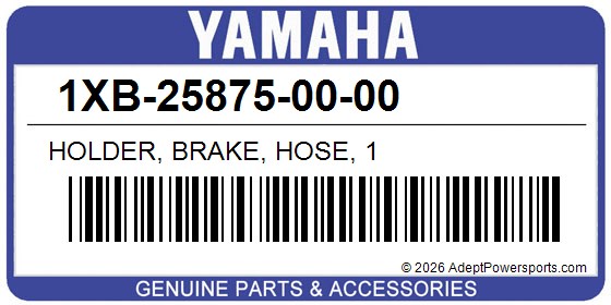 Yamaha 1XB-25875-00-00 Holder, Brake, Hose, 1