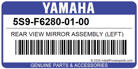 Yamaha 5S9-F6280-01-00 Rear View Mirror Assembly (Left)
