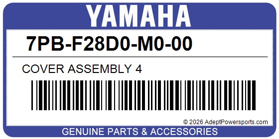 Yamaha 7PB-F28D0-M0-00 Cover Assembly 4