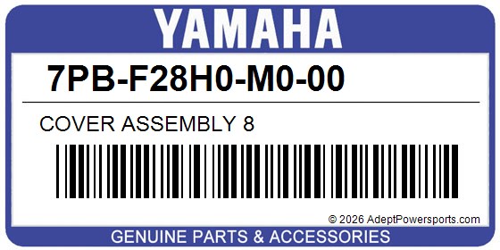 Yamaha 7PB-F28H0-M0-00 Cover Assembly 8