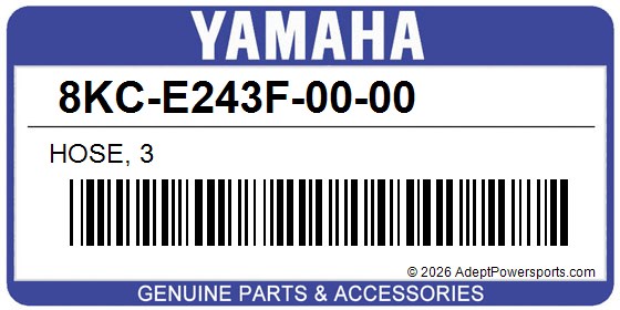 Yamaha 8KC-E243F-00-00 Hose, 3