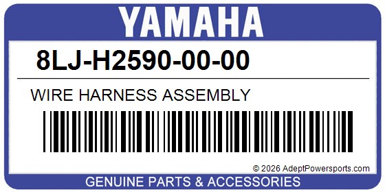 Yamaha 8LJ-H2590-00-00 Wire Harness Assembly