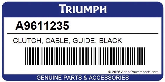 Triumph A9611235 Clutch, Cable, Guide, Black
