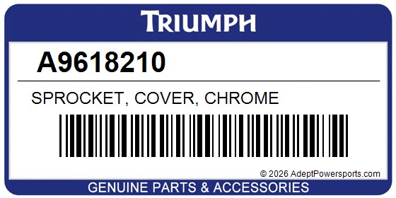 Triumph A9618210 Sprocket, Cover, Chrome