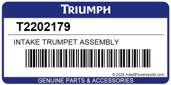 Triumph T2202179 Intake Trumpet Assembly