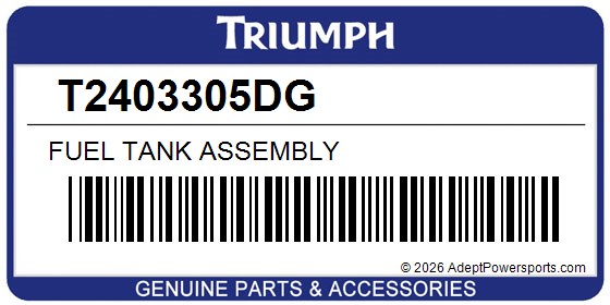 Triumph T2403305DG Fuel Tank Assembly