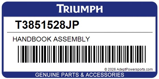 Triumph T3851528JP Handbook Assembly