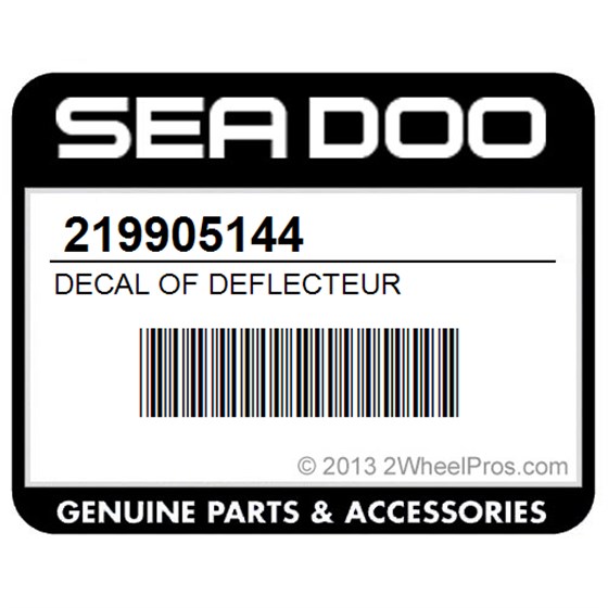 Sea-Doo 219905144 Decal Of Deflecteur