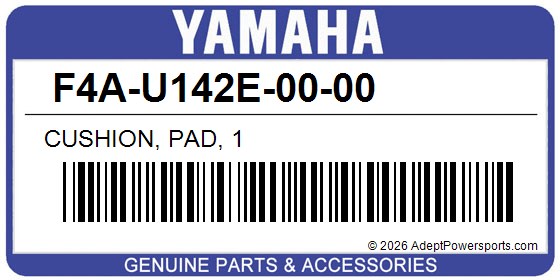 Yamaha F4A-U142E-00-00 Cushion, Pad, 1