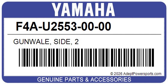 Yamaha F4A-U2553-00-00 Gunwale, Side, 2