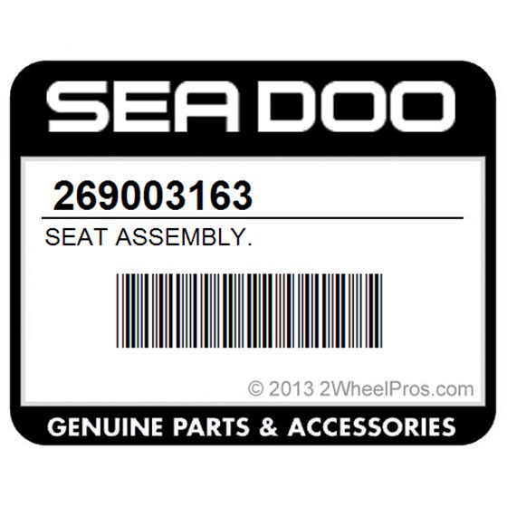 Sea-Doo 269003163 Seat Assembly.