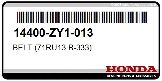 Honda 14400-ZY1-013 Belt (71Ru13 B-333)