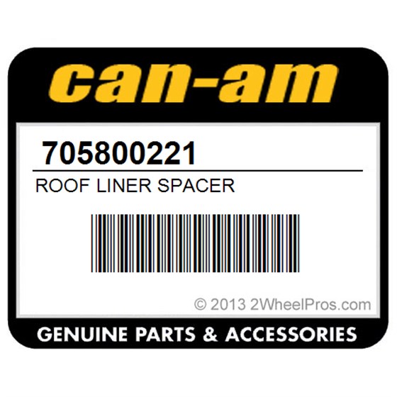 Can-Am 705800221 Roof Liner Spacer