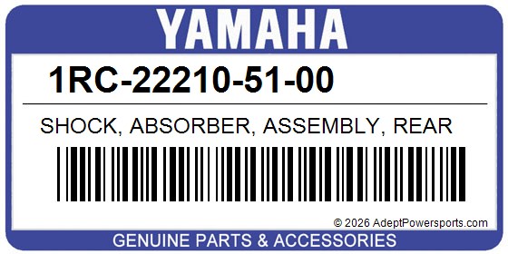Yamaha 1RC-22210-51-00 Shock, Absorber, Assembly, Rear
