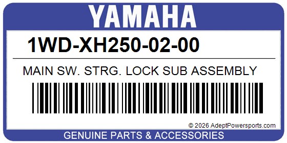 Yamaha 1WD-XH250-02-00 Main Sw. Strg. Lock Sub Assembly