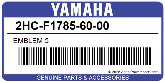 Yamaha 2HC-F1785-60-00 Emblem 5