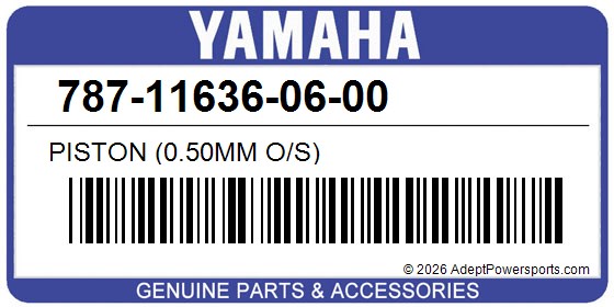 Yamaha 787-11636-06-00 Piston (0.50Mm O/S)