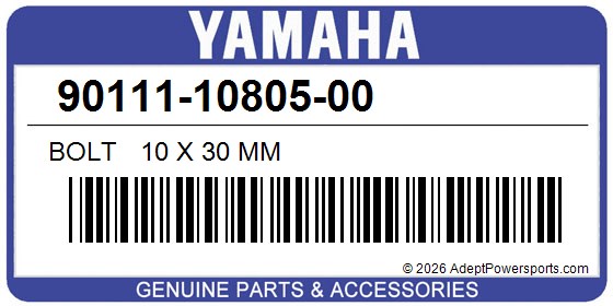 Yamaha 90111-10805-00 Bolt   10 X 30 Mm