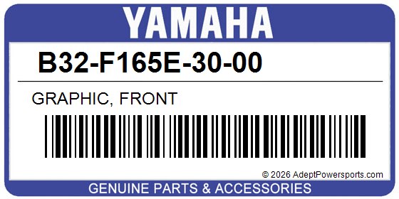 Yamaha B32-F165E-30-00 Graphic, Front