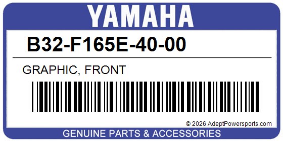 Yamaha B32-F165E-40-00 Graphic, Front