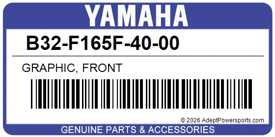 Yamaha B32-F165F-40-00 Graphic, Front