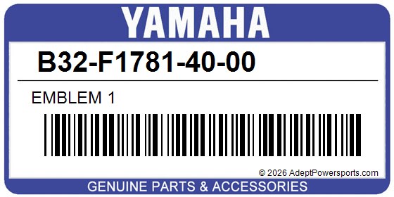 Yamaha B32-F1781-40-00 Emblem 1