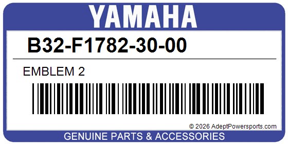 Yamaha B32-F1782-30-00 Emblem 2