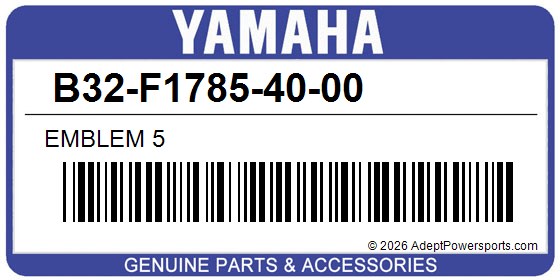 Yamaha B32-F1785-40-00 Emblem 5