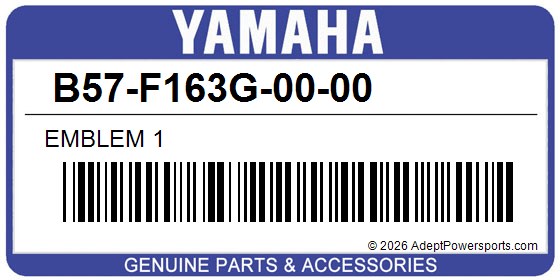 Yamaha B57-F163G-00-00 Emblem 1