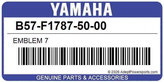 Yamaha B57-F1787-50-00 Emblem 7