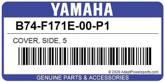 Yamaha B74-F171E-00-P1 Cover, Side, 5