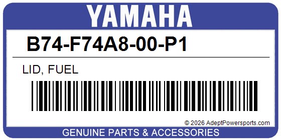 Yamaha B74-F74A8-00-P1 Lid, Fuel