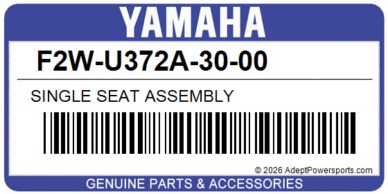 Yamaha F2W-U372A-30-00 Single Seat Assembly