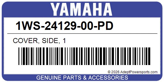 Yamaha 1WS-24129-00-PD Cover, Side, 1